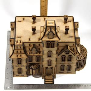 3D Puzzle Haunted House Puzzle 3mm MDF Wood Board 3D Puzzle 140 Pieces ...