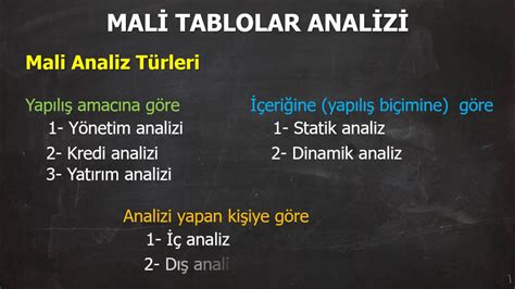 MALİ TABLOLAR ANALİZİ GİRİŞ 01 YouTube