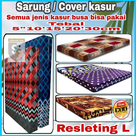 Jual Sarung Kasur Resleting Cover Kasur Sarung Kasur Busa Inoac Tebal