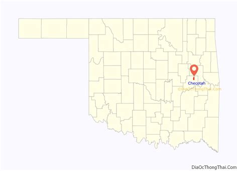 Map of Checotah city