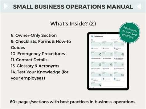 A Business Operations Manual Template On Word Or Notion Upwork