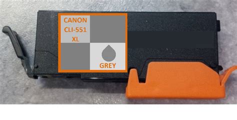 CANON CLI 551 XL GREY SZÜRKE UTÁNGYÁRTOTT 13 ml 1300 db A4 es lap