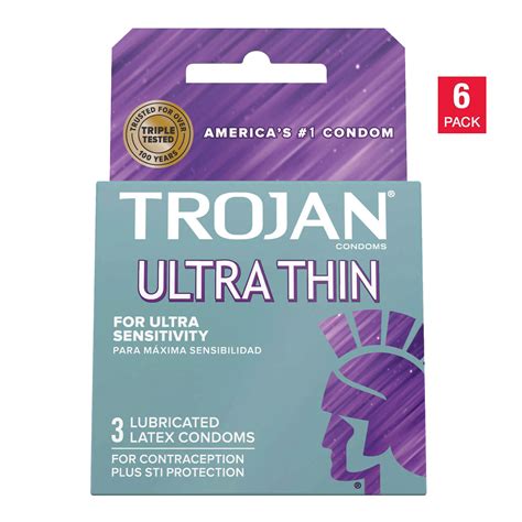 Trojan Ultra Thin Lubricated Latex Condoms (18 ct.)