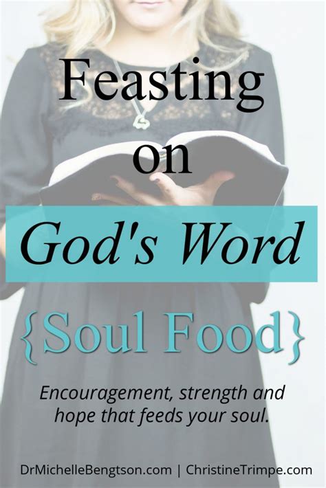 Feasting On Gods Word Soul Food Dr Michelle Bengtson