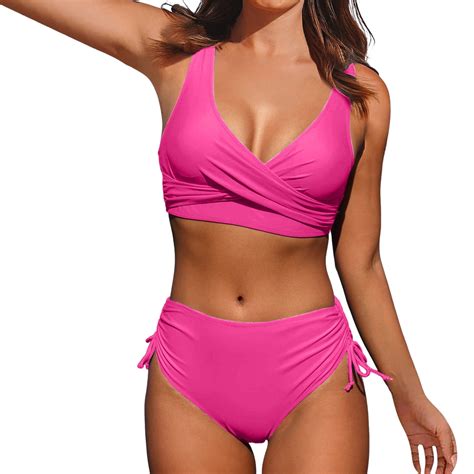 Hessimy Women High Waisted Bikini Sexy Push Up Two Piece Swimsuits