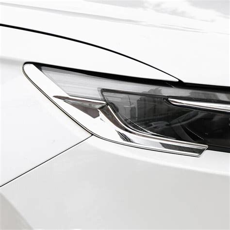 For 2023 Honda Cr V Crv Abs Chrome Car Front Headlight Eyebrow Cover Trim Strips Ebay