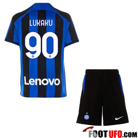 Vrai Maillot De Foot Inter Milan Lukaku Enfants Domicile