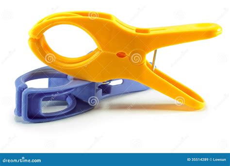 Colored Clamps Stock Image Image Of Clench Background 35514289