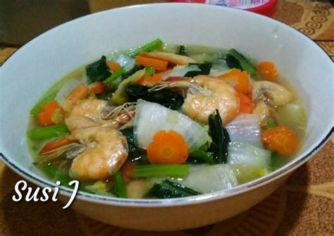 Resep Cah Sawi Putih Caisim Wortel Udang Oleh Susi Juniarti Cookpad