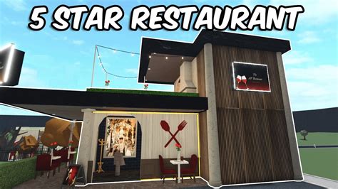 Building A Restaurant In My Bloxburg Town Youtube