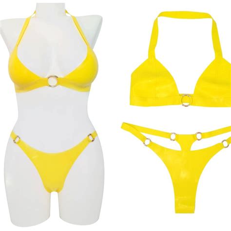 Thong Bikini Set Etsy