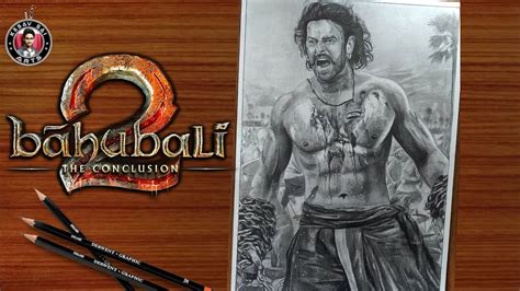 Prabhas Pencil Sketch From Baahubali 2 Rajamouli Prabhas Youtube