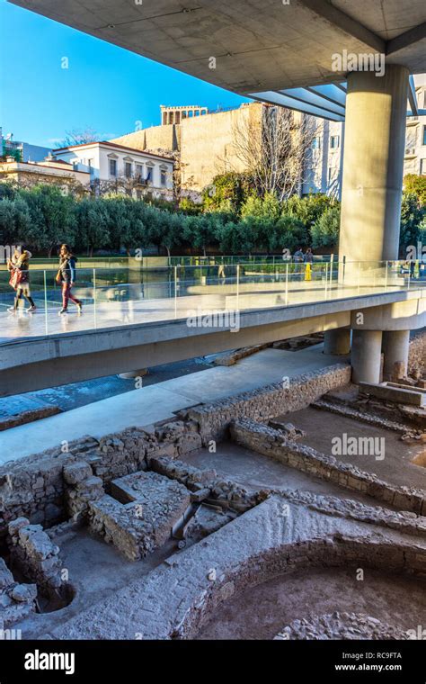 Entrance Of The Acropolis Museum In Athens Greece Stock Photo Alamy