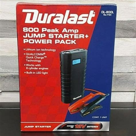 Duralast Other Duralast 80 Amps Lithium Portable Battery Jump Starter Dl800l Poshmark