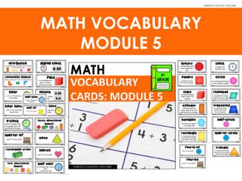 Eureka Math Engage NY 1st Grade Vocabulary Cards MODULE 5 TpT