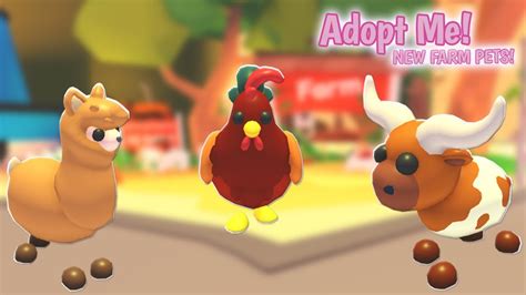 New Farm Pets In Adopt Me Roblox Adoptme Adoptmeupdate Youtube