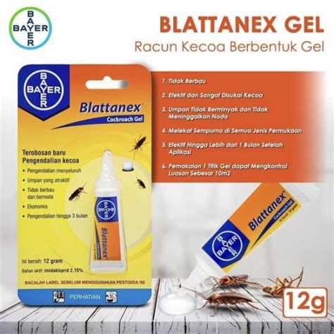 Jual Bayer Blattanex Cockroach Gel Umpan Racun Kecoa Blatanex Blatanek