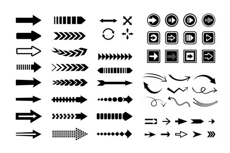 vector black arrow set, design elements 3520622 Vector Art at Vecteezy