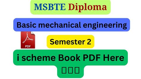 Basic Mechanical Engineering Msbte Book Pdf Msbte All Books Pdf Free