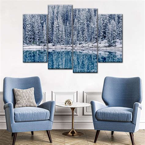 Moraine Lake Winter Reflection Wall Art | Photography