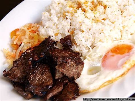 cook beef tapatapsilog  filipino food recipes kaldero