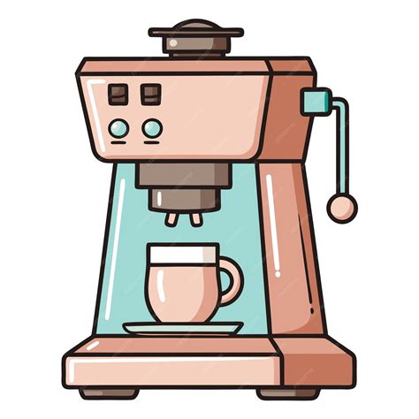Coffee Machine Clipart Vector Art And Illustration Premium Ai