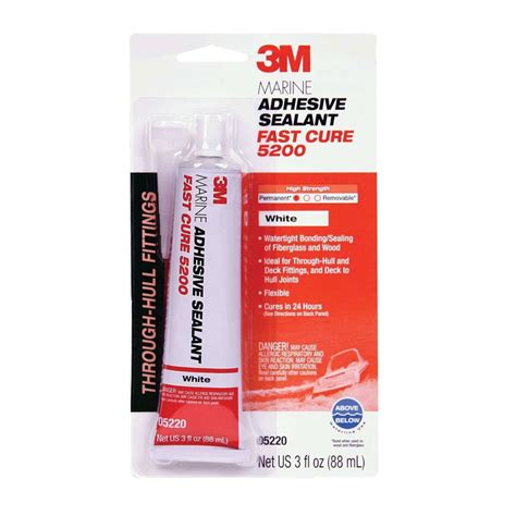 3M 05220 Marine Adhesive Sealant 5200 Fast Cure 3 Oz Walmart