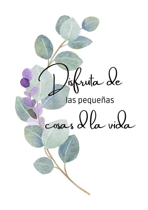 Disfruta de las pequeñas cosas de la vida Printable Wall Art Gifts