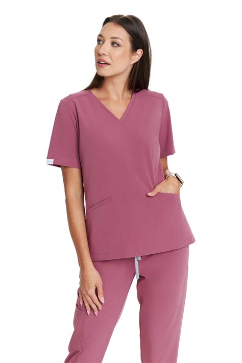 Women S Medical Blouse Scrubs Basic DOLCE ROSA Good Price Online