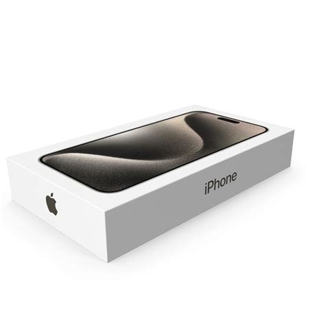 Apple iPhone 15 Pro Max Natural Titanium Packaging Box PNG Images ...