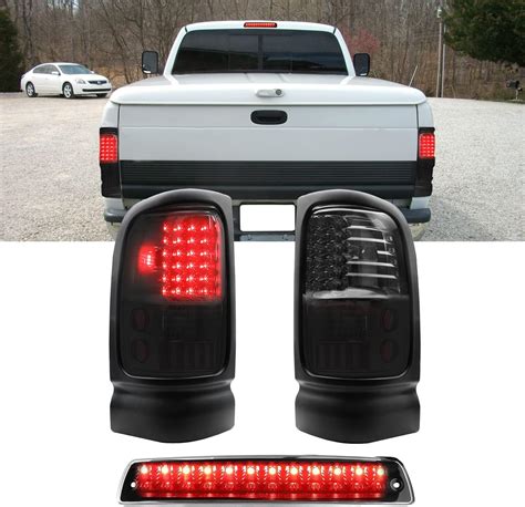 Cnygo Luces Traseras Led Y Tercera Luz De Freno Para Dodge Ram