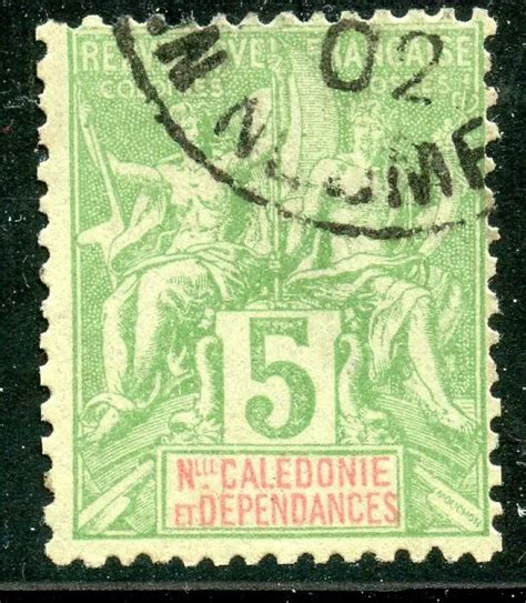 Timbre Colonies Francaises Oblitere Nouvelle Caledonie Type Sage N