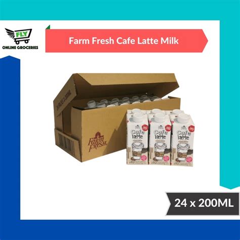 Farm Fresh Uht Cafe Latte 200ml X 24 Shopee Malaysia