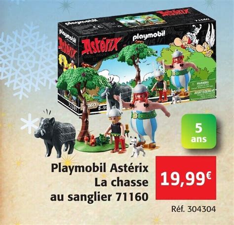 Promo Playmobil Asterix La Chasse Au Sanglier 71160 Chez Colruyt