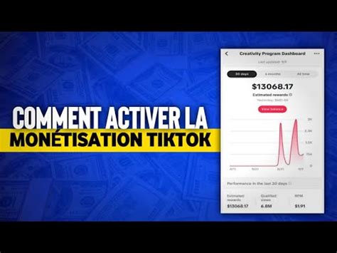 Activer La Mon Tisation Sur Tiktok Monetisation Tiktok En Minutes