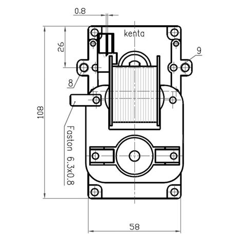 Motoriduttore Motore Coclea Ad Albero Cavo Kenta K Rpm Per