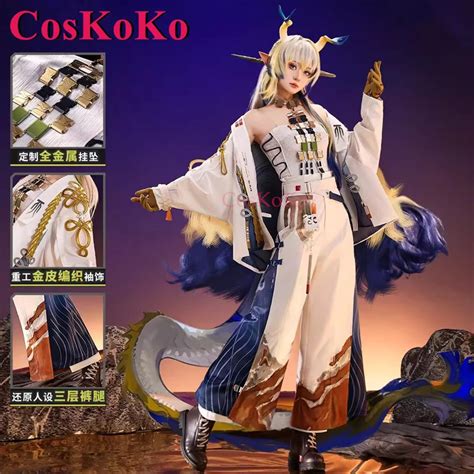 Coskoko Shu Cosplay Game Arknights Costume Elegant Gorgeous Sweet