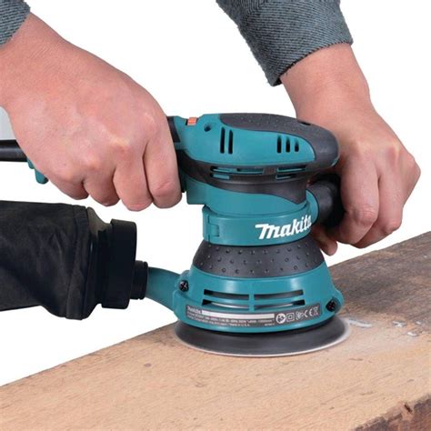 Makita BO5041 125mm Random Orbit Sander With Esc Front Grip Power