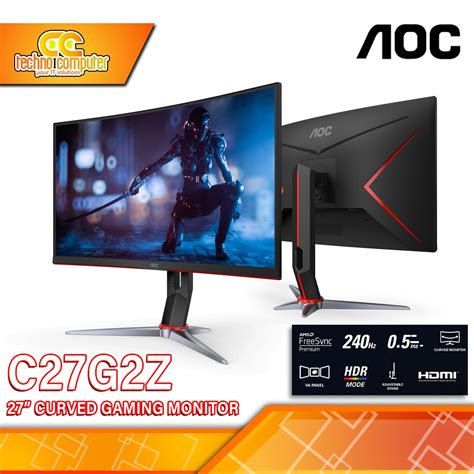 Jual Monitor Aoc C27g2z Curved Gaming Monitor 27 Inch Fhd 1920 X