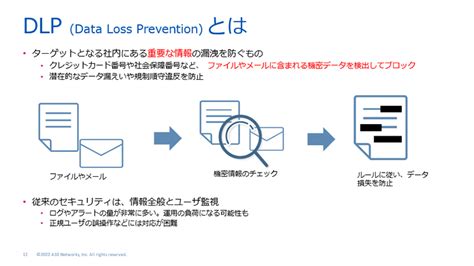 データ損失防止 Data Loss PreventionDLP とは用語集A10ネットワークス アプリケーション配信プロキシSSL