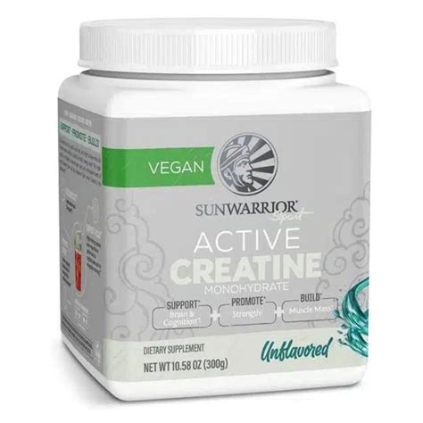 Sunwarrior Vegan Active Creatine Monohydrate Unflavored 300g Buy Health Products At Healthy U