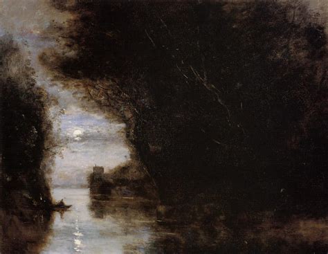 Moonlit Landscape - Corot Camille - WikiArt.org