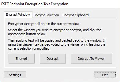 Text Encryption Eset Endpoint Encryption Quick Start Guide Eset