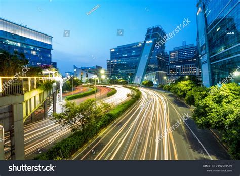 Gurgaon Haryana India 02022022 Cyber City Stock Photo 2192591559