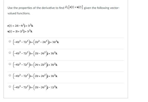 Solved Use The Properties Of The Derivative To Find D Chegg