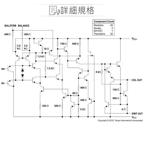 TEXAS LM301AN PDIP 8 TI High Speed 30V Differential Comparator With