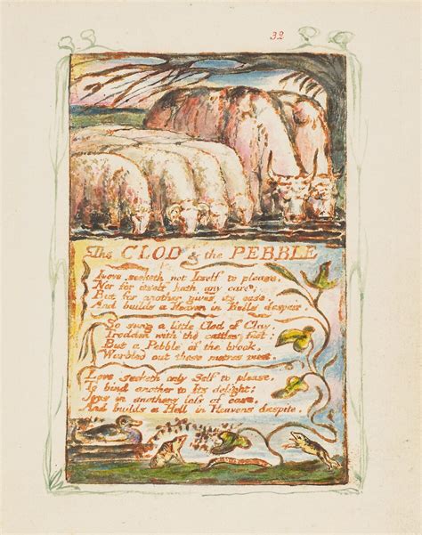 William Blake Songs Of Experience The Clod And The Pebble The