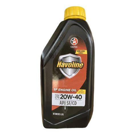 CALTEX HAVOLINE SF ENGINE OIL SAE 20W 40 API SF CD 1 Liter Lazada PH