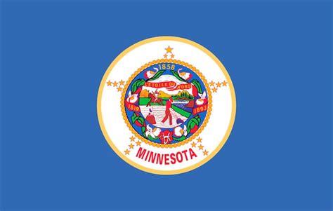 Premium Photo | Flag of minnesota usa