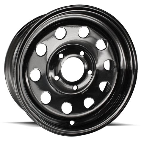 13x45 Black Modular Trailer Rim 5x450 1725 Lb Capacity